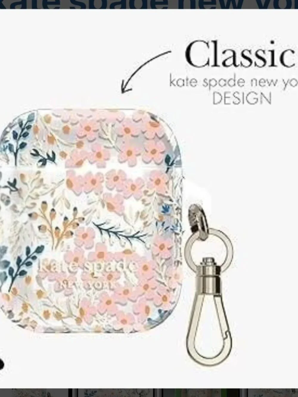 Kate Spade New York  Multi Floral Rose AirPods Gen 1 & 2 Protective Case